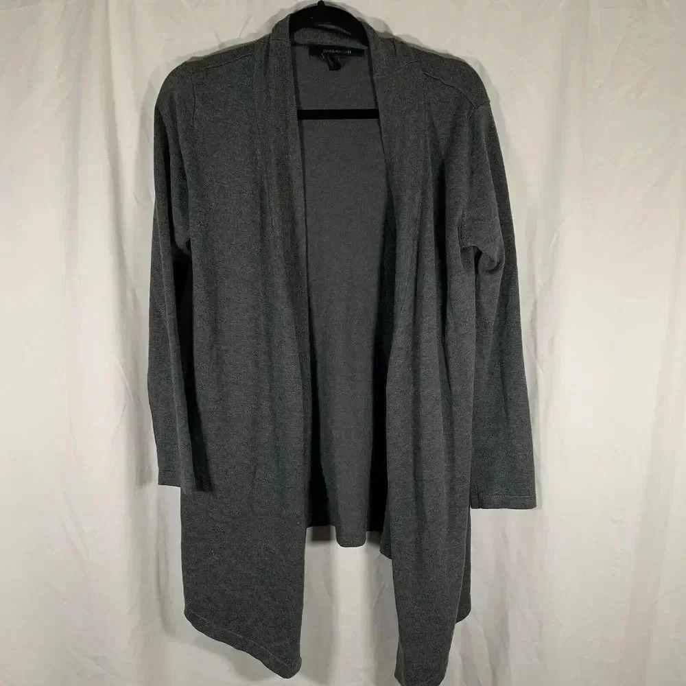 89th & Madison Cardigan Women’s Small Grey Long Sleeve Open Front Sweater